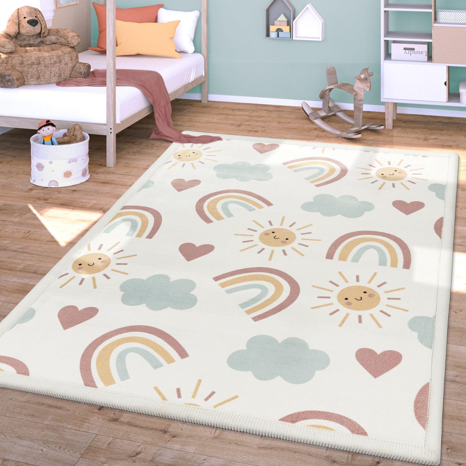 Thumbnail 6 de TT Home Waschbarer Teppich 120 cm rund