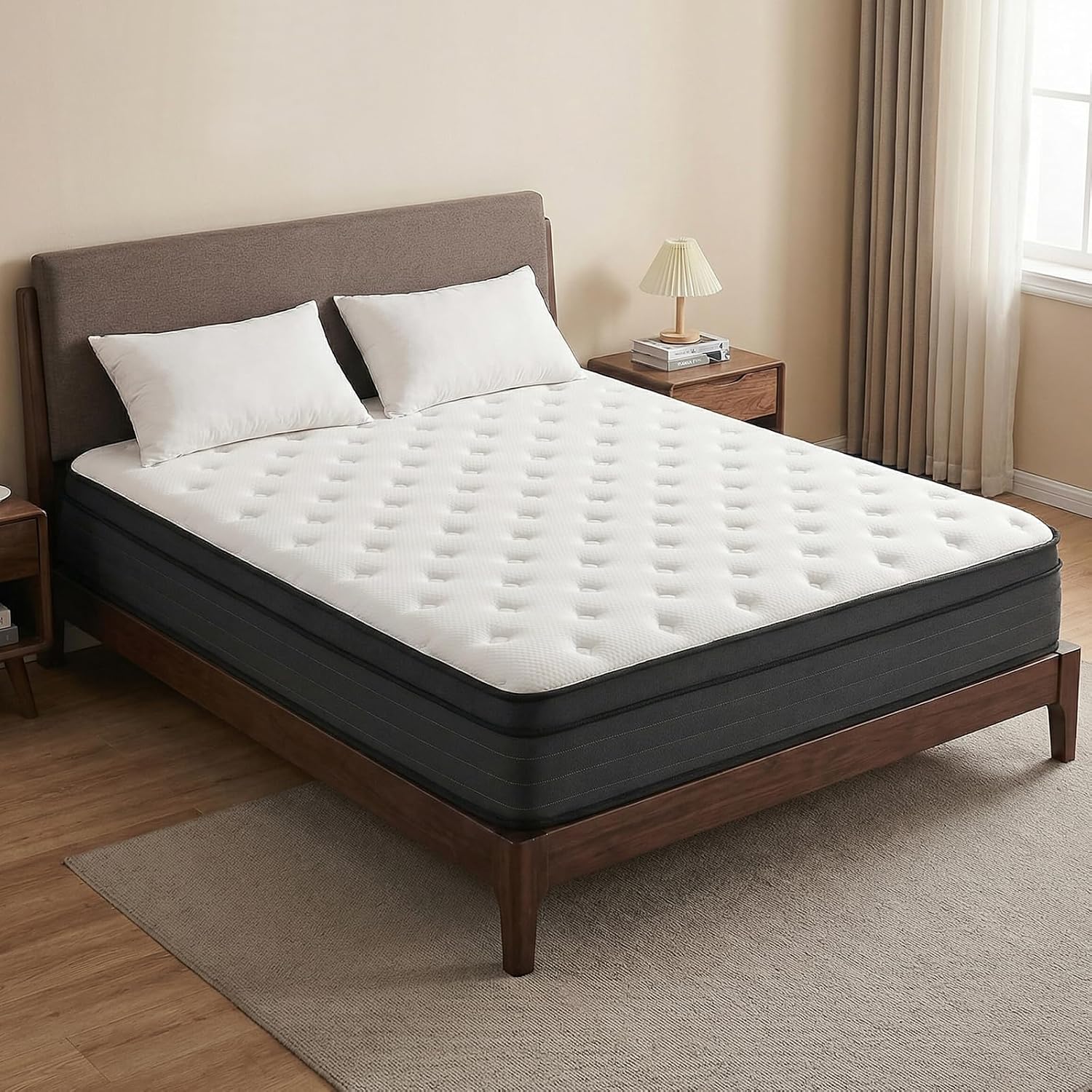 Detalle de Vantto V1-12F Full Hybrid Mattress, 12-Inch, Pocket Springs and Memory Foam