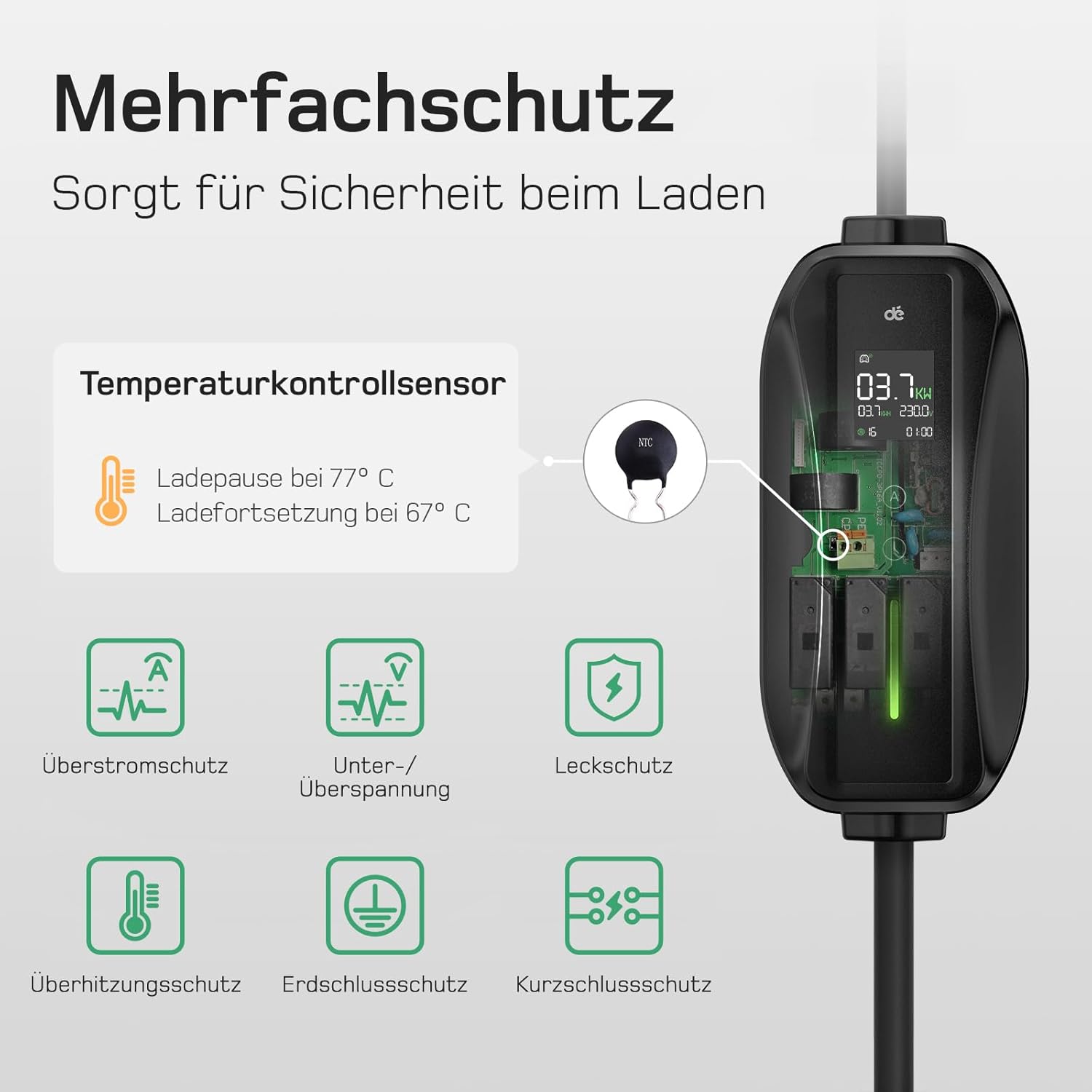 Detalle de Typ 2 Ladekabel 6 m 🔌