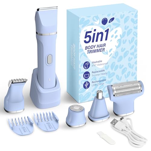 Detalle de KINGTEE 5-in-1 Bikini Trimmer USB-C Rechargeable 🪒