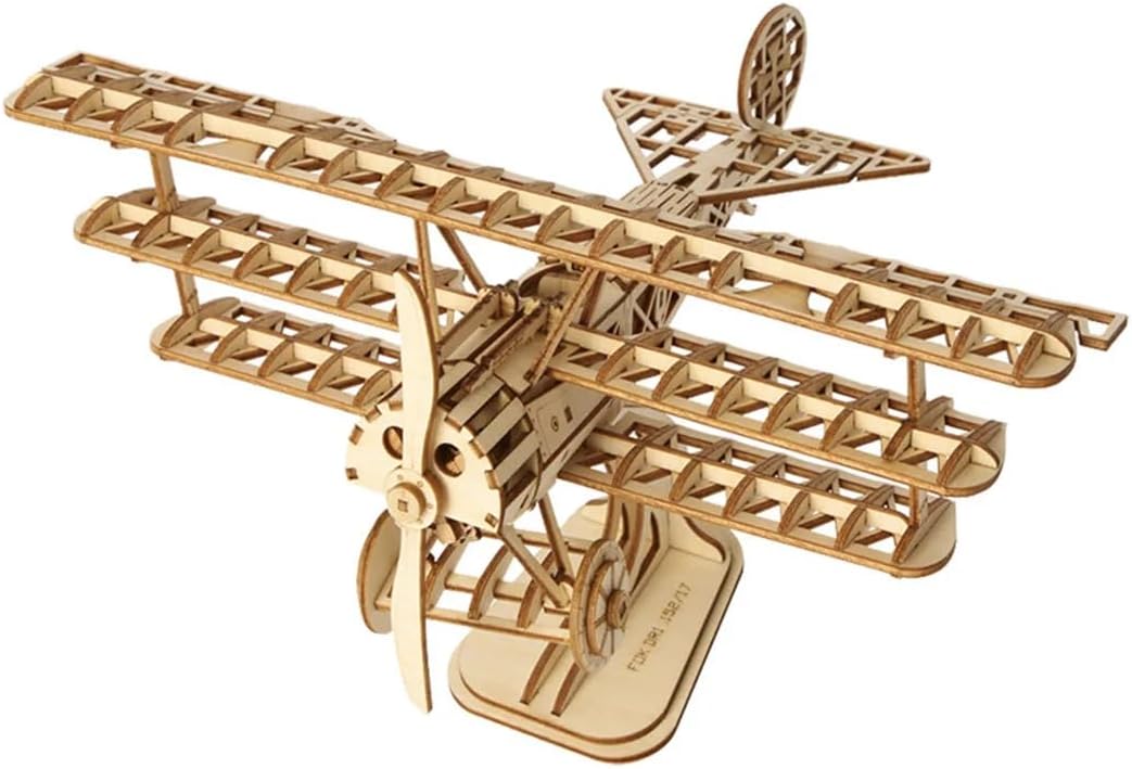 Detalle de ROBOTIME ROKR TG301 Avion 3D en puzzle bois