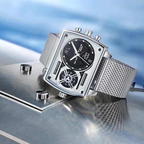 Detalle 2 de FEICE FK814 reloj 47 mm cuadrado