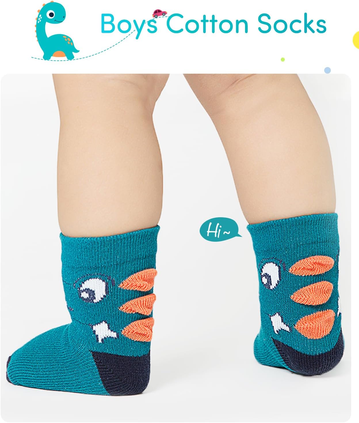 Detalle 2 de Adorel Jungen Socken Baumwolle 10er-Pack