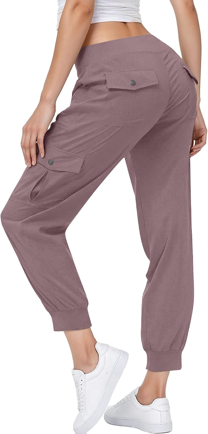 Thumbnail 6 de KISSMODA Women’s lightweight hiking cargo joggers (quick-dry, elastic waist)