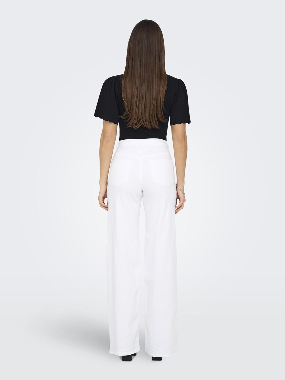 Thumbnail 4 de ONLY Female Jeans mit weitem Bein ONLMADISON – hohe Taille mit Reißverschluss
