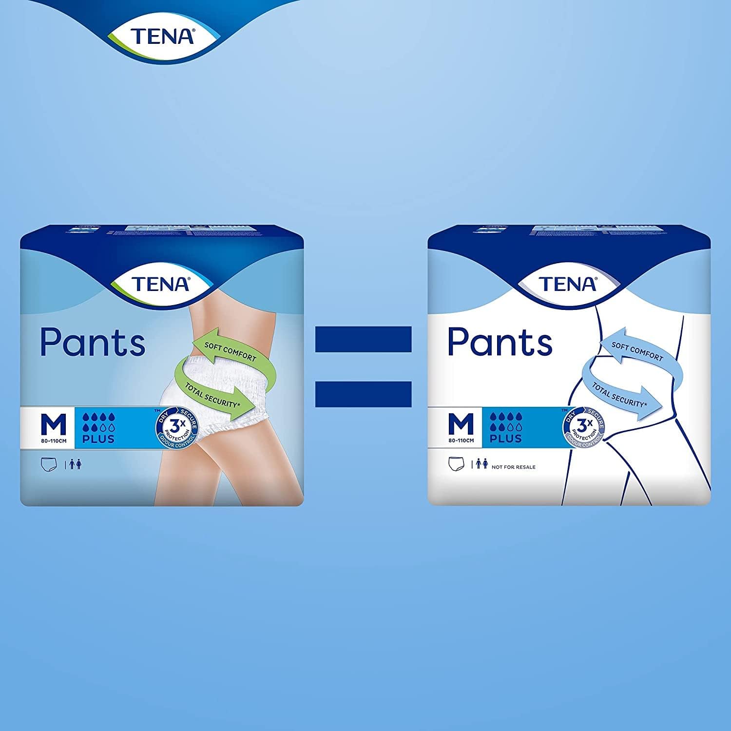 Detalle 2 de TENA Unisex Pants Plus Medium 56-pack incontinence trousers 🩲