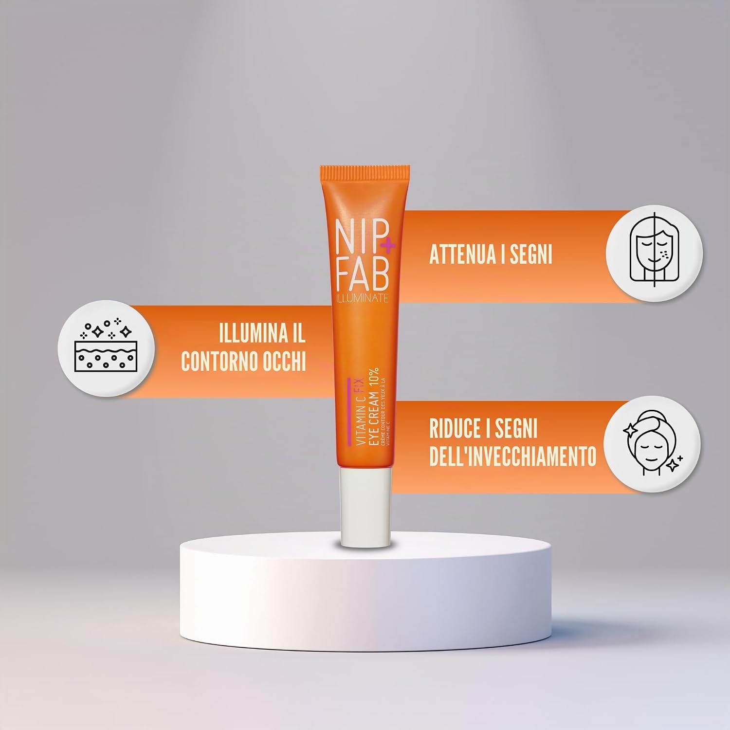 Detalle de Nip+Fab Vitamin C Fix Crema Occhi 10% (5% Vitamina C) illuminante e levigante da 15 ml