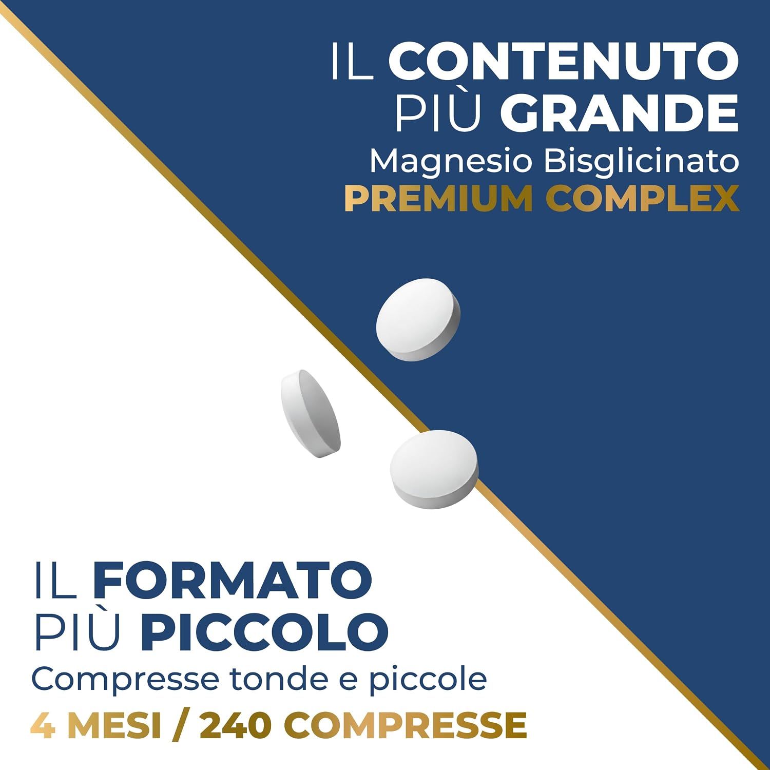 Detalle 2 de SUPREMAGY Magnesio Bisglicinato 450 mg (Fornitura 4 Mesi) – Magnesio Completo con vitamine e Coenzima Q10, Vegano, Made in Italy