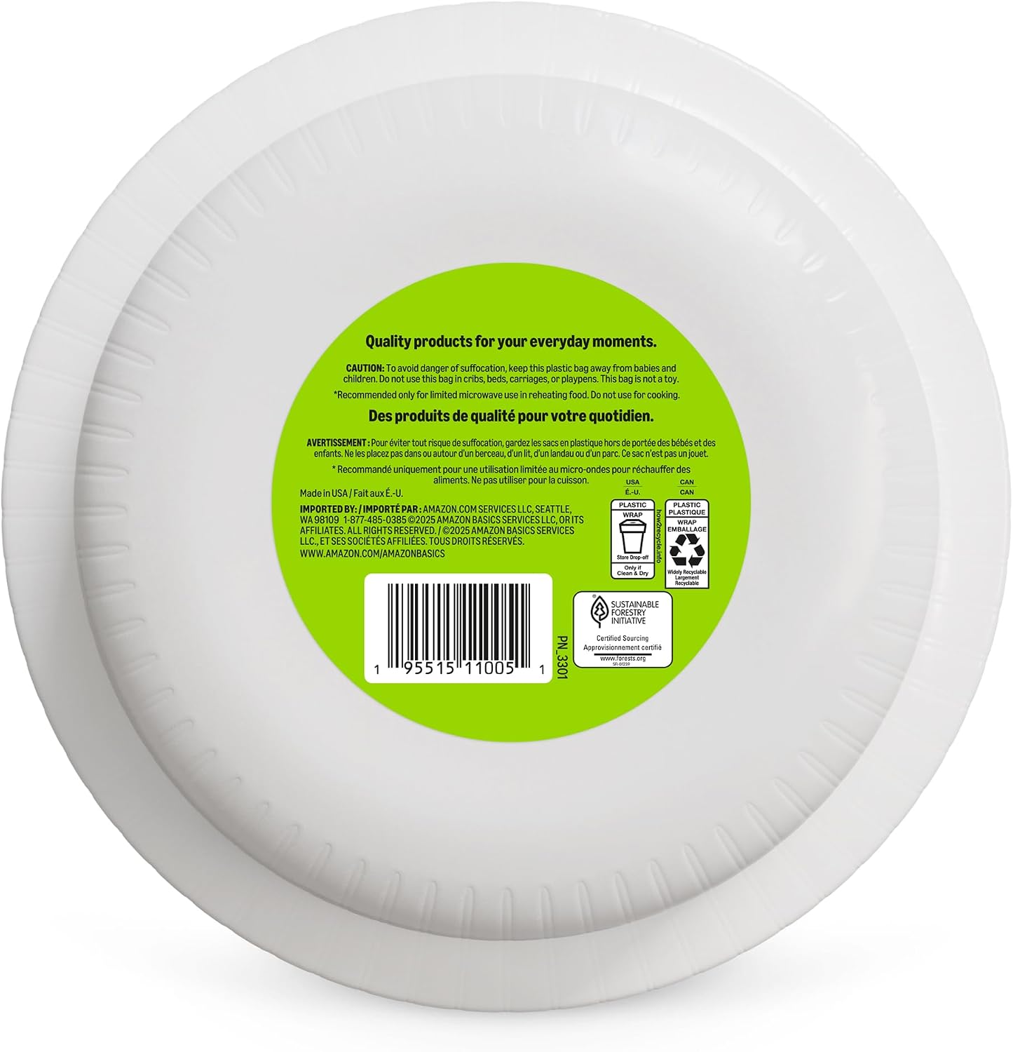 Thumbnail 5 de Amazon Basics Everyday 10 Oz Paper Bowls, 70 Count, White