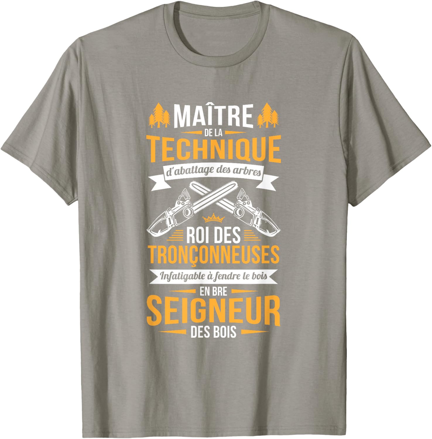 Detalle de T-shirt tronçonneuse Rigolo Bûcheron