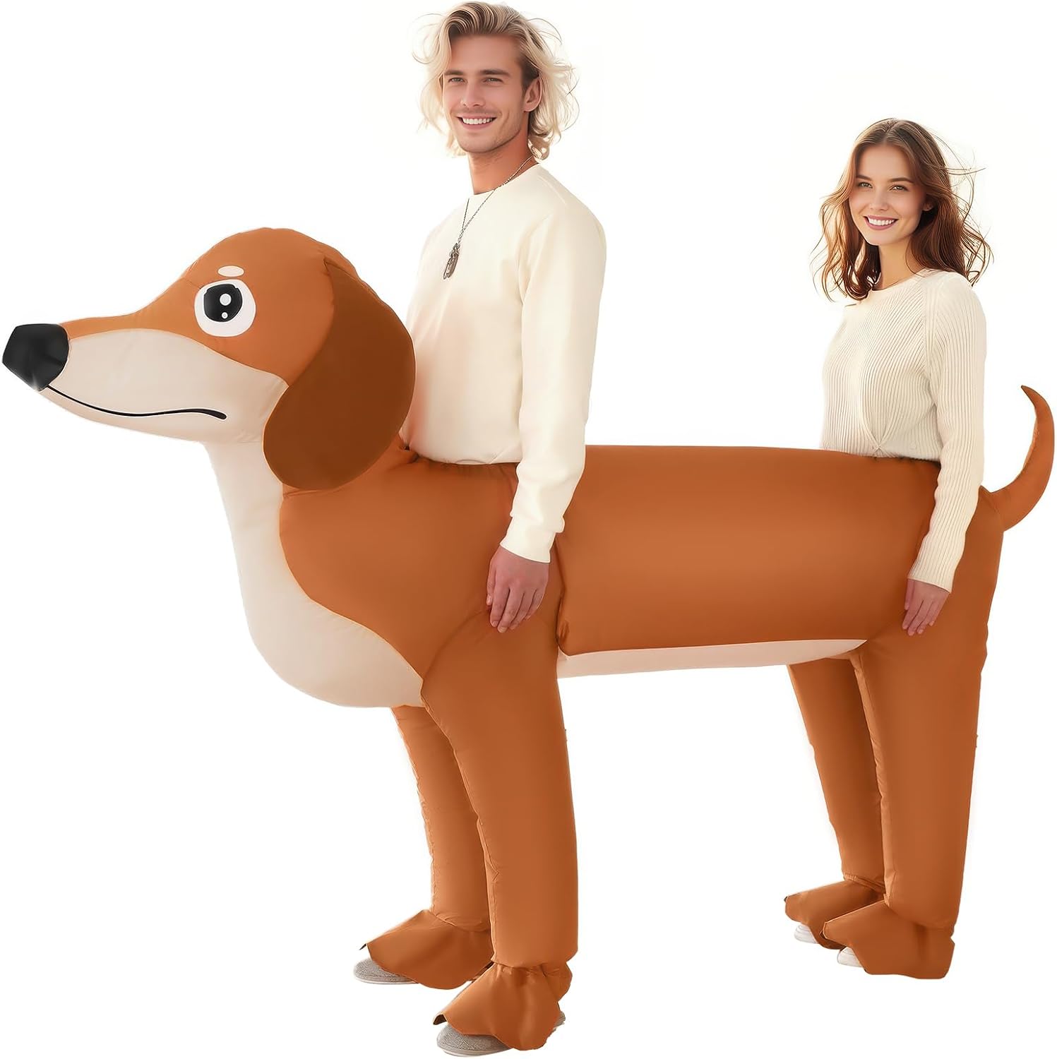 Detalle de Poptrend Dachshund Double Dog Inflatable Costume
