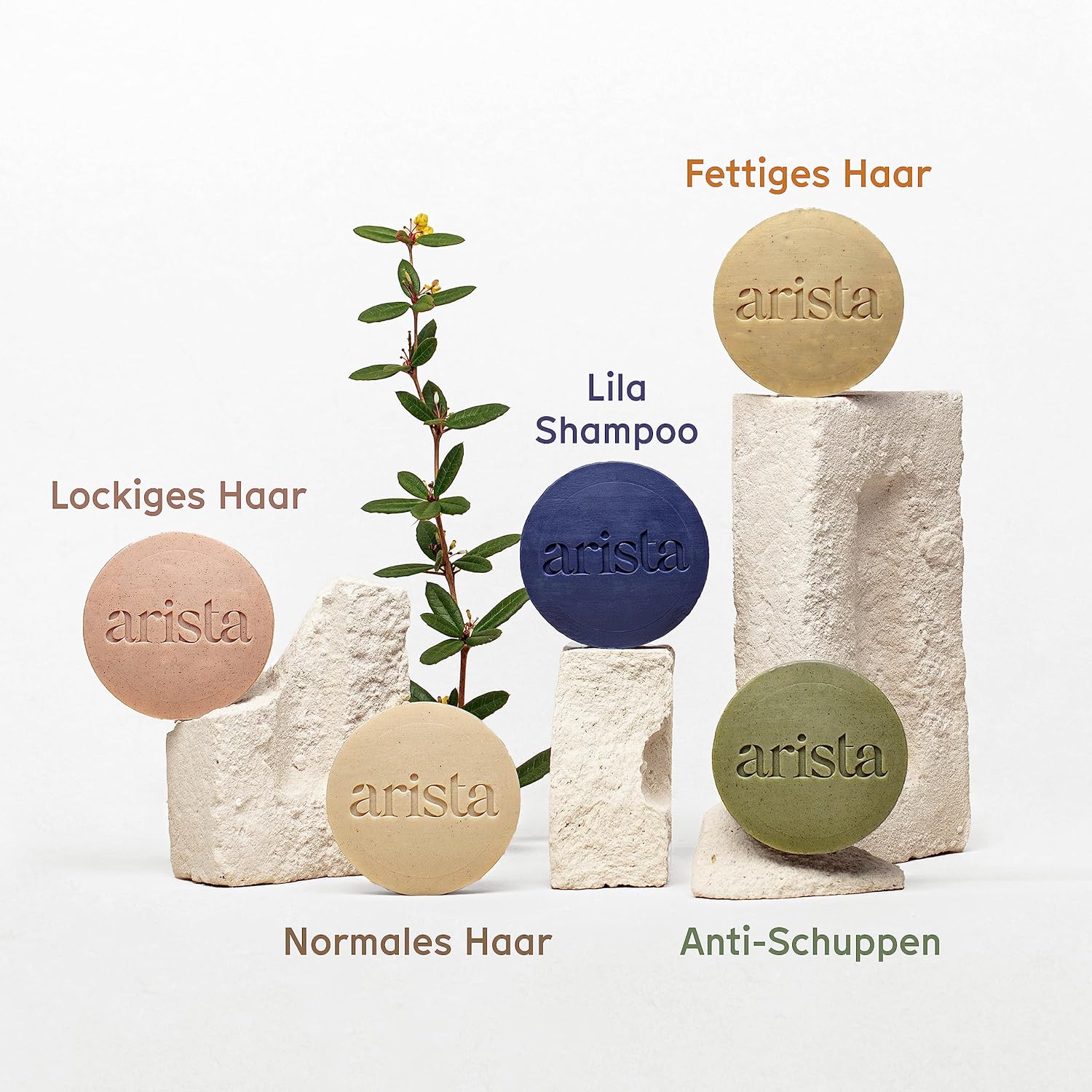 Thumbnail 6 de Arista Shampoo für lockiges Haar – ayurvedisches festes Shampoo mit Süßmandelöl, Reetha & Sheabutter (Reisegröße)