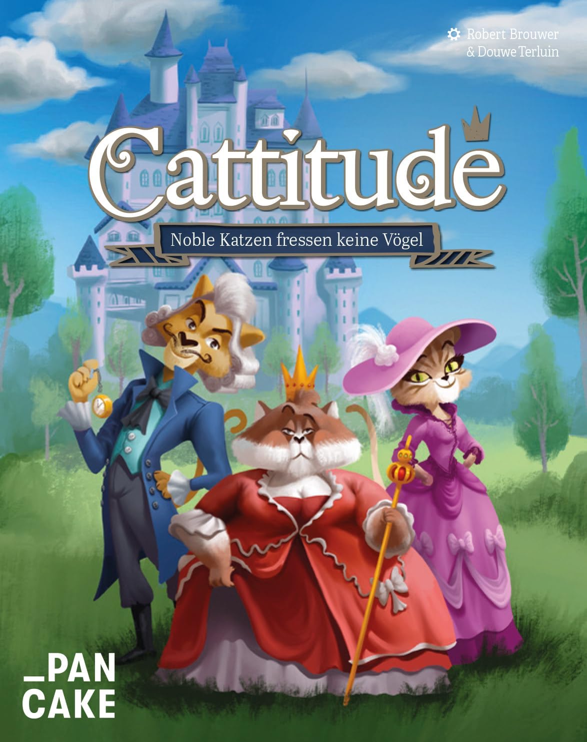 Thumbnail 3 de Pancake Games Cattitude. Noble Katzen fressen Keine Vögel – Kartenspiel für 2–5 Spieler, ab 8 Jahren, ca. 30 Minuten, weiß