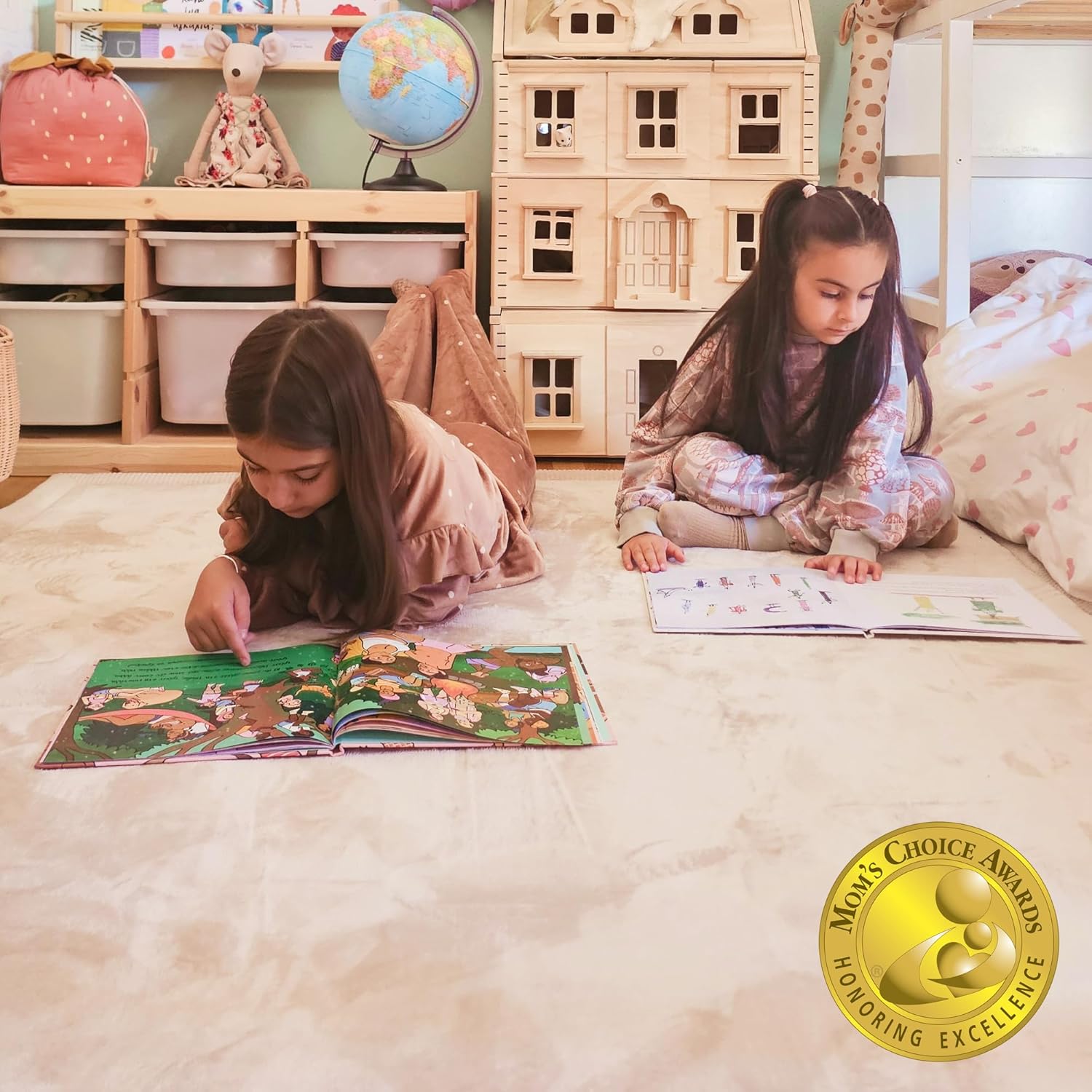 Thumbnail 6 de Hakuna Matte CloudSoft 60" x 80" Beige Coral Velvet Memory Foam Rug Mat (Non-Slip, Water-Resistant)