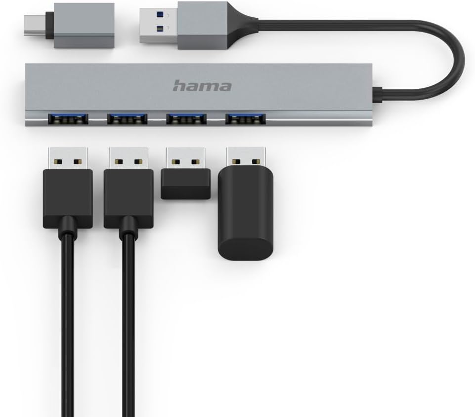 Thumbnail 2 de Hama USB Hub 4 Ports for Office