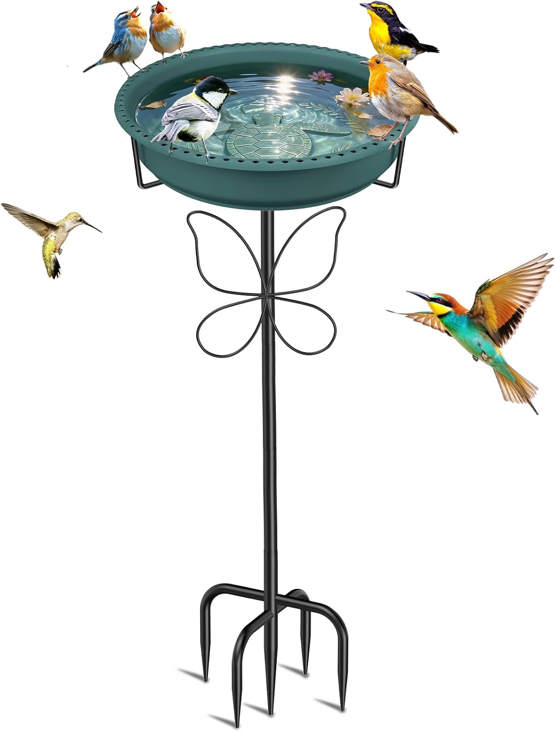Detalle de YOADEHOA Outdoor Bird Bath, 36.8-Inch