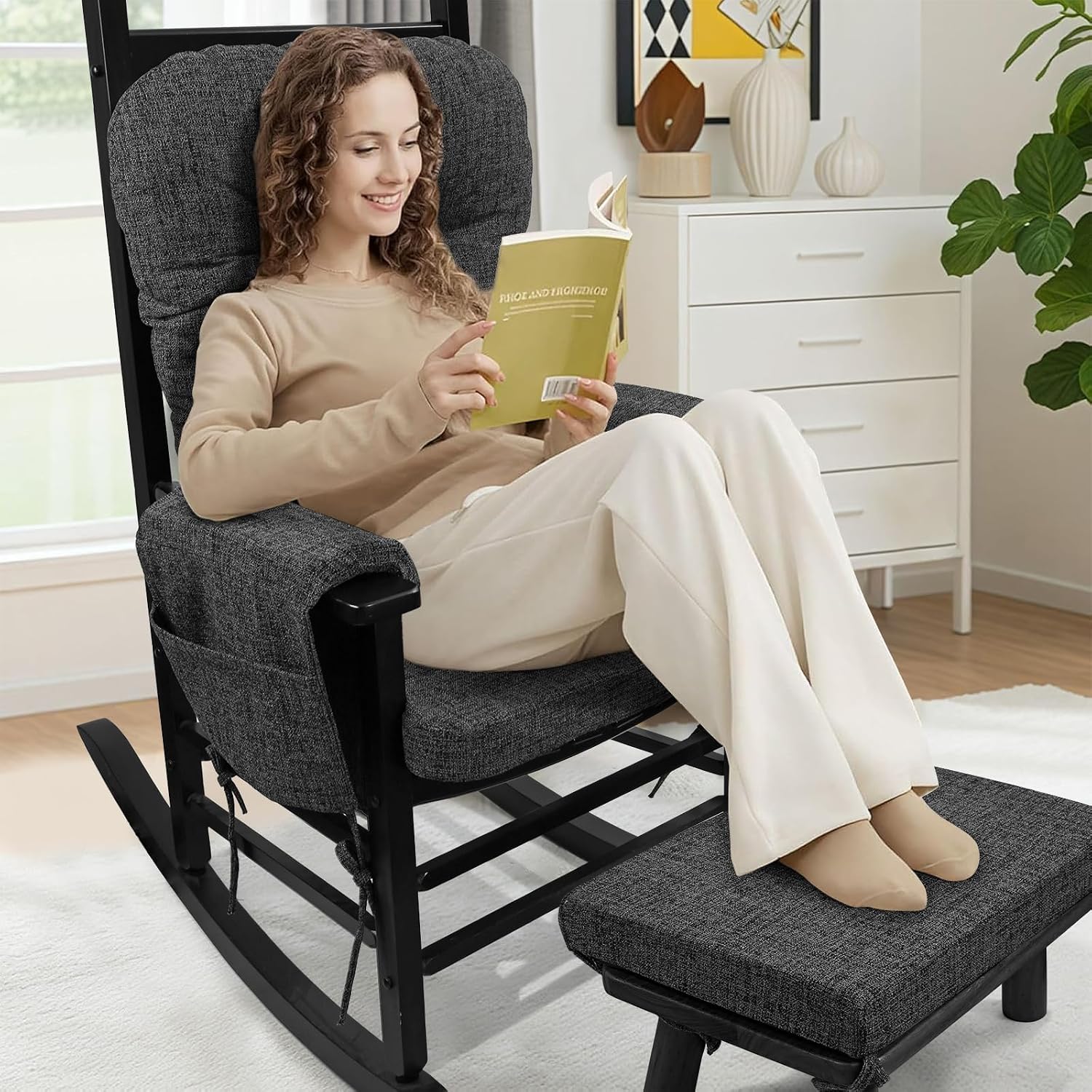 Detalle 2 de SINOSSO Glider Rocker Cushion Set