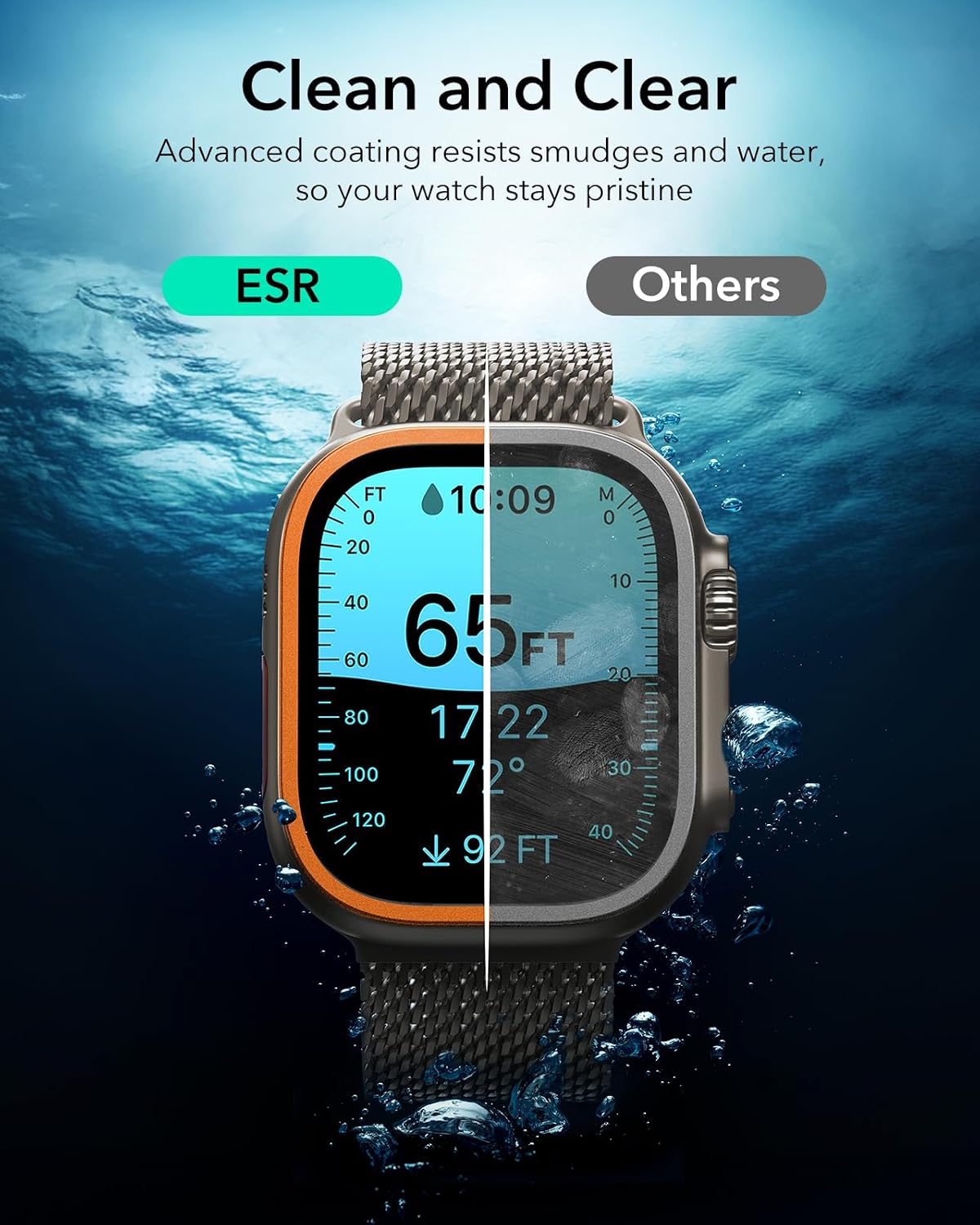 Thumbnail 5 de ESR Armorite Screen Protector for Apple Watch 49 mm