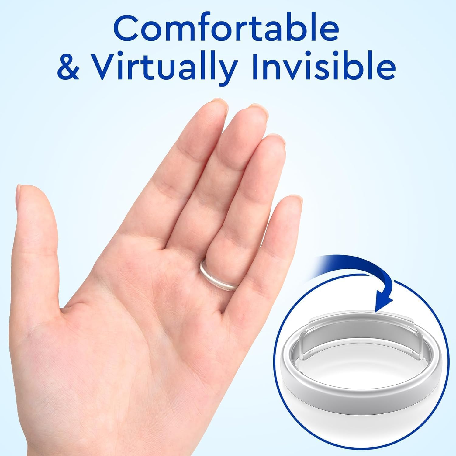 Thumbnail 4 de Ring Adjuster for Loose Rings – 8-Size Spiral Silicone Tightener Set