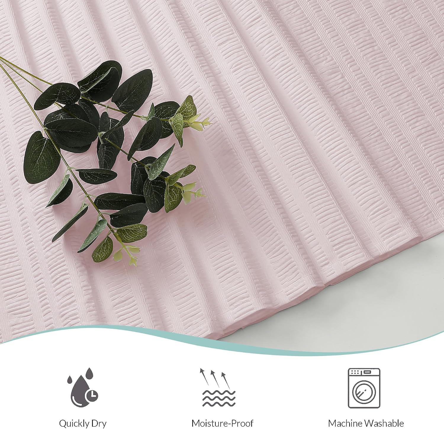 Thumbnail 6 de Aiyufeng Pink Shower Curtain, 72 x 78 Inches