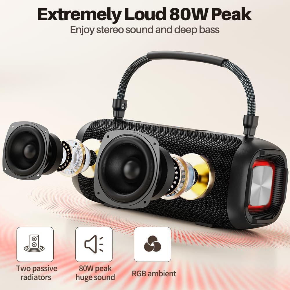 Thumbnail 1 de Bobtot ET29-HSK Portable Karaoke Machine, 40W, IPX6, RGB Lights