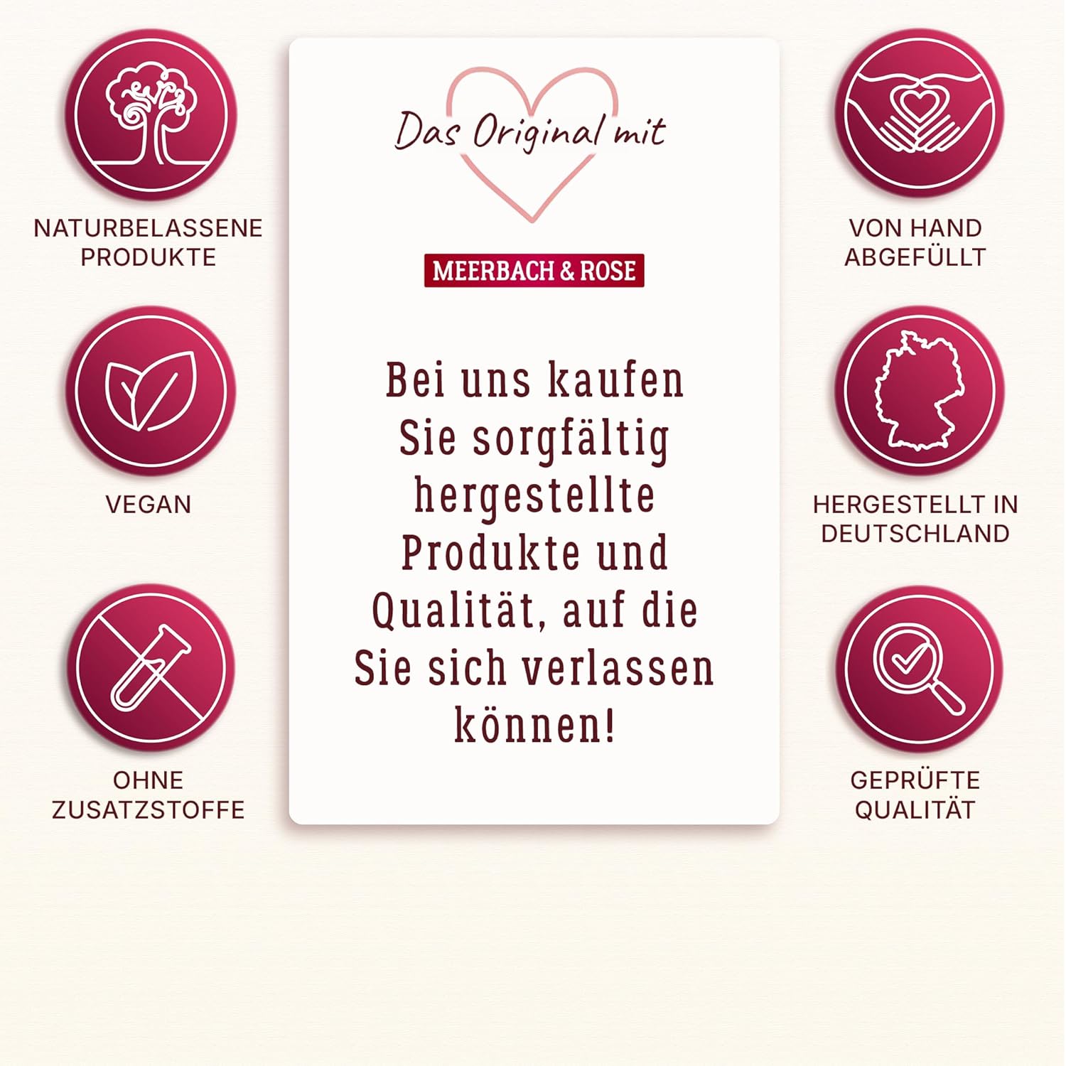 Detalle de Gefriergetrocknete Himbeeren 500g – 100% Frucht, ohne Zuckerzusatz, vegan | Meerbach & Rose