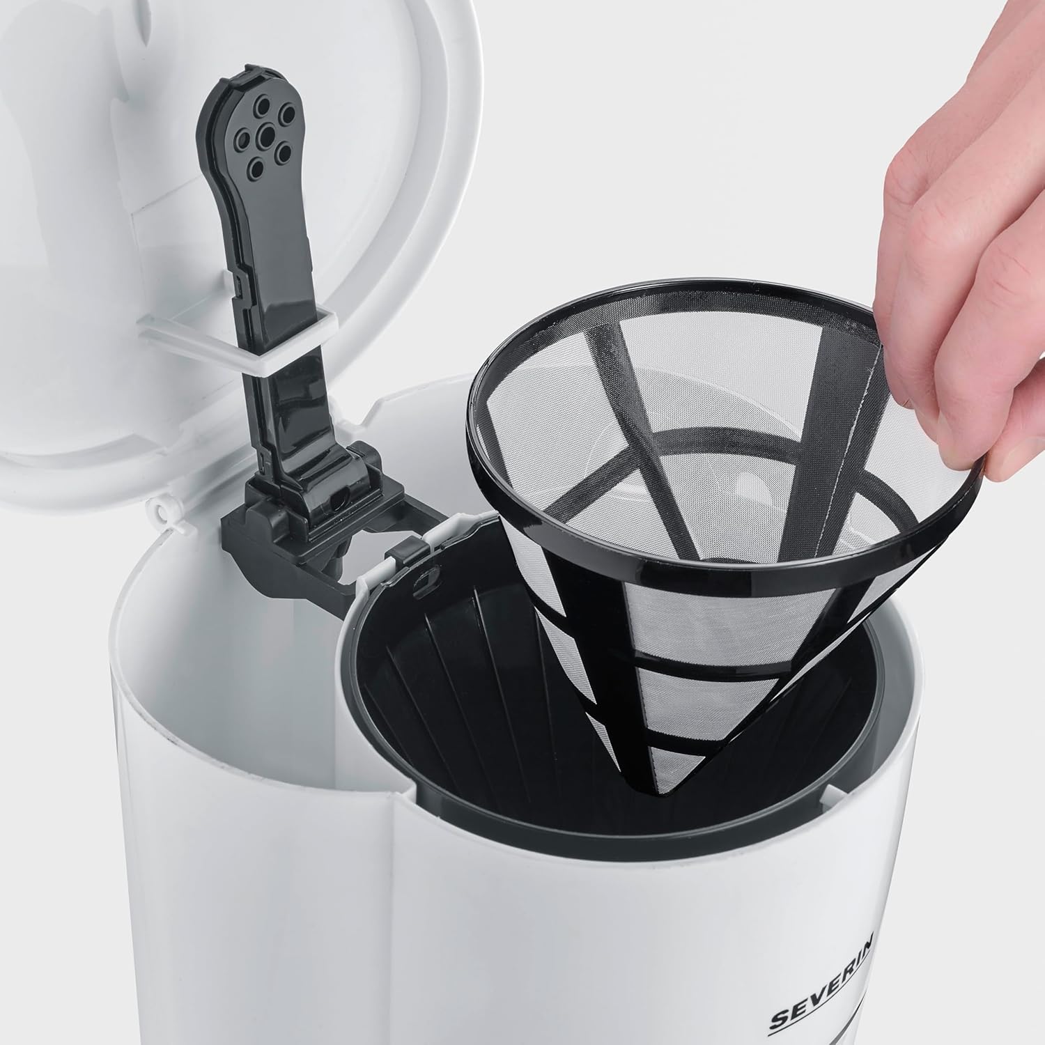 Detalle 2 de SEVERIN Cafetière Filtre KA4323 – 900 W, 1,4 L, maintien au chaud et filtre permanent amovible