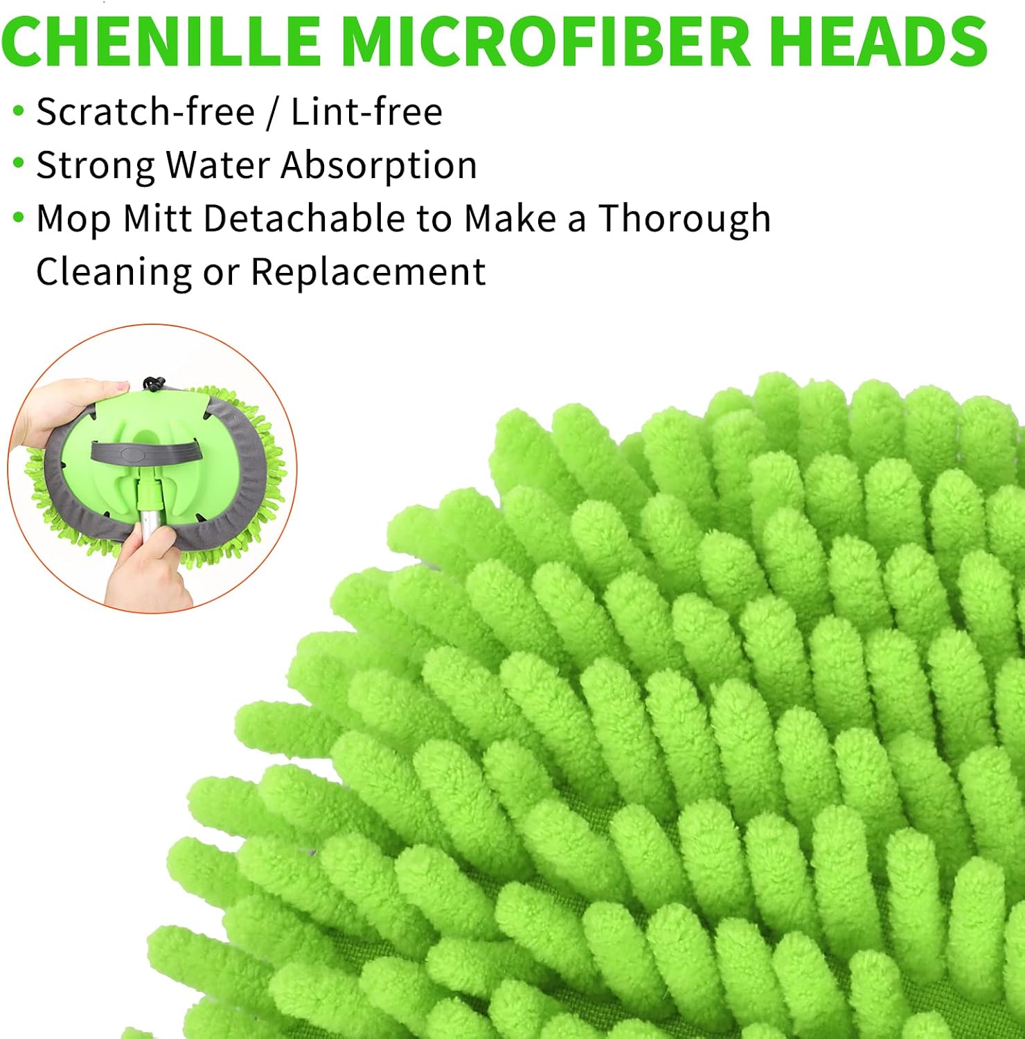 Detalle 2 de 62'' Chenille Car Wash Brush Kit
