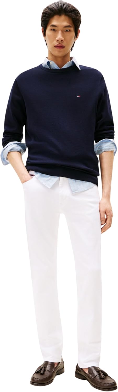 Thumbnail 4 de Tommy Hilfiger Herren Pullover Essential Cotton Crew Neck aus Baumwolle