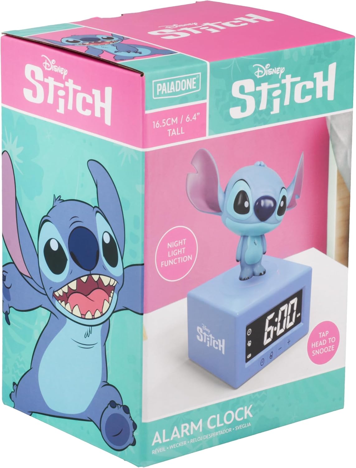 Thumbnail 2 de Paladone Sveglia digitale Disney Stitch con luce notturna e musica – licenza ufficiale Lilo e Stitch