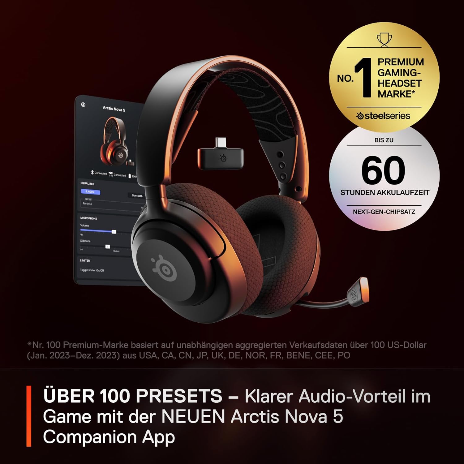 Thumbnail 3 de SteelSeries Arctis Nova 5 Wireless – Multi-System Gaming-Headset