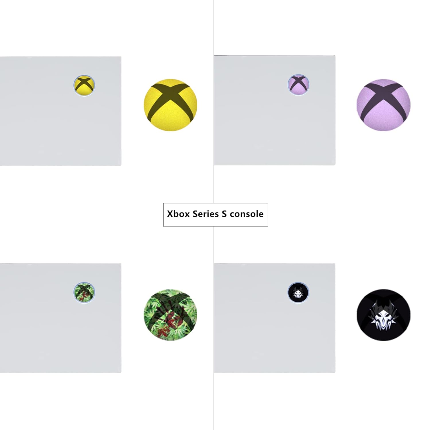 Thumbnail 3 de playvital Custom Home Button Power Switch Stickers Skin Cover for Xbox Series X|S, Xbox One & Elite Controllers (60 pcs)