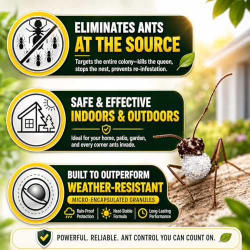 Detalle de Ant Killer Powder 300g by H HYDRO SIP — Indoor & Outdoor Nest Bait for Mess-Free Elimination