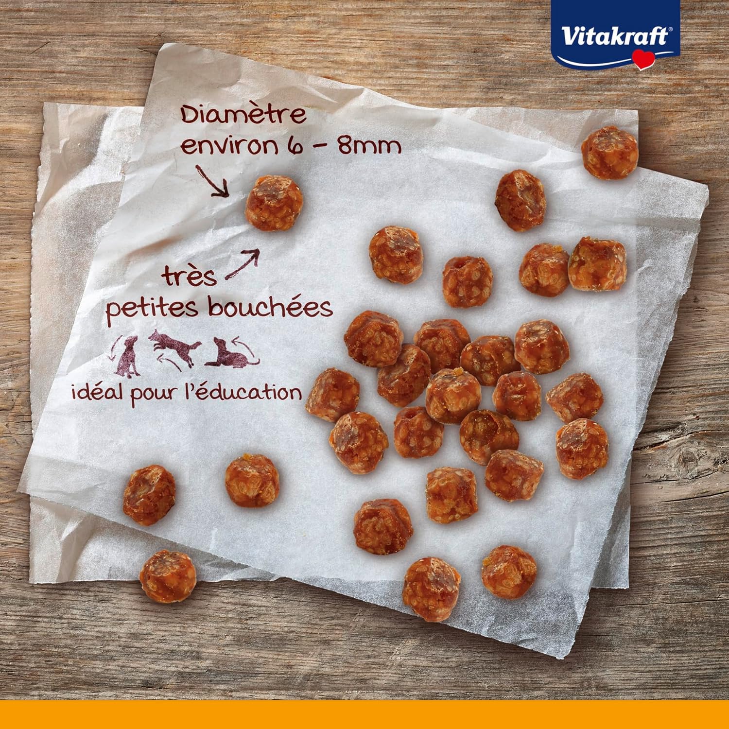 Detalle 2 de VITAKRAFT Boony Bits S – Friandises d’éducation pour chiens de petite taille (volaille), 6x55 g