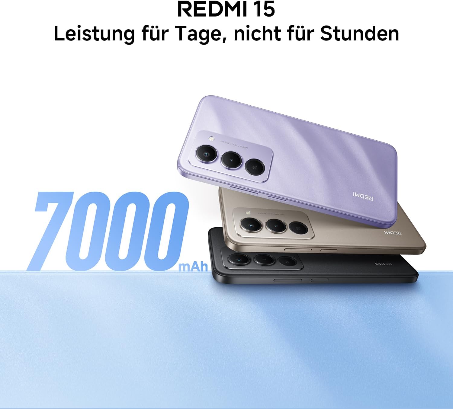 Thumbnail 4 de Xiaomi Redmi 15 (8+256 GB) – 6,9" FHD+ 144 Hz, Snapdragon 685, 7000-mAh-Akku, Titan Gray