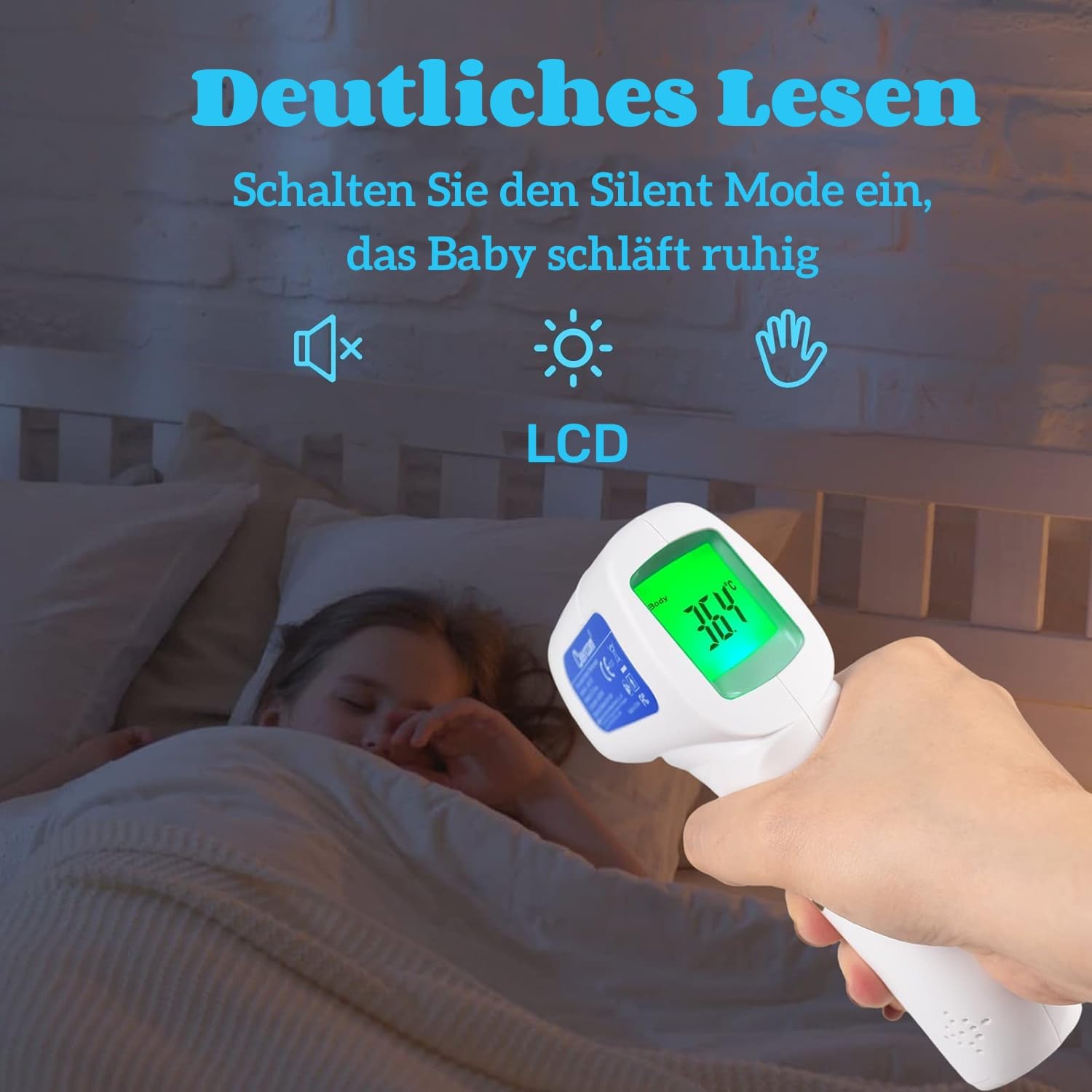 Thumbnail 6 de Berrcom Fieberthermometer kontaktlos 1s