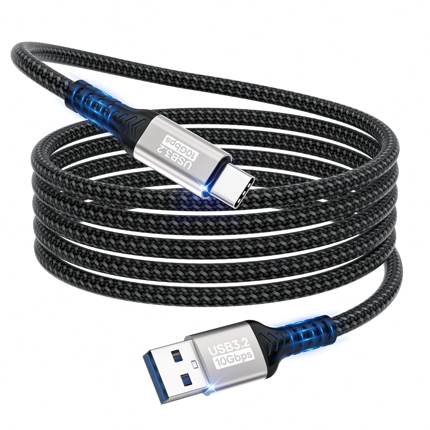 Detalle de lalasis USB-A to USB-C Cable, 3 m, 10 Gbps Data Transfer, 3 A Charging