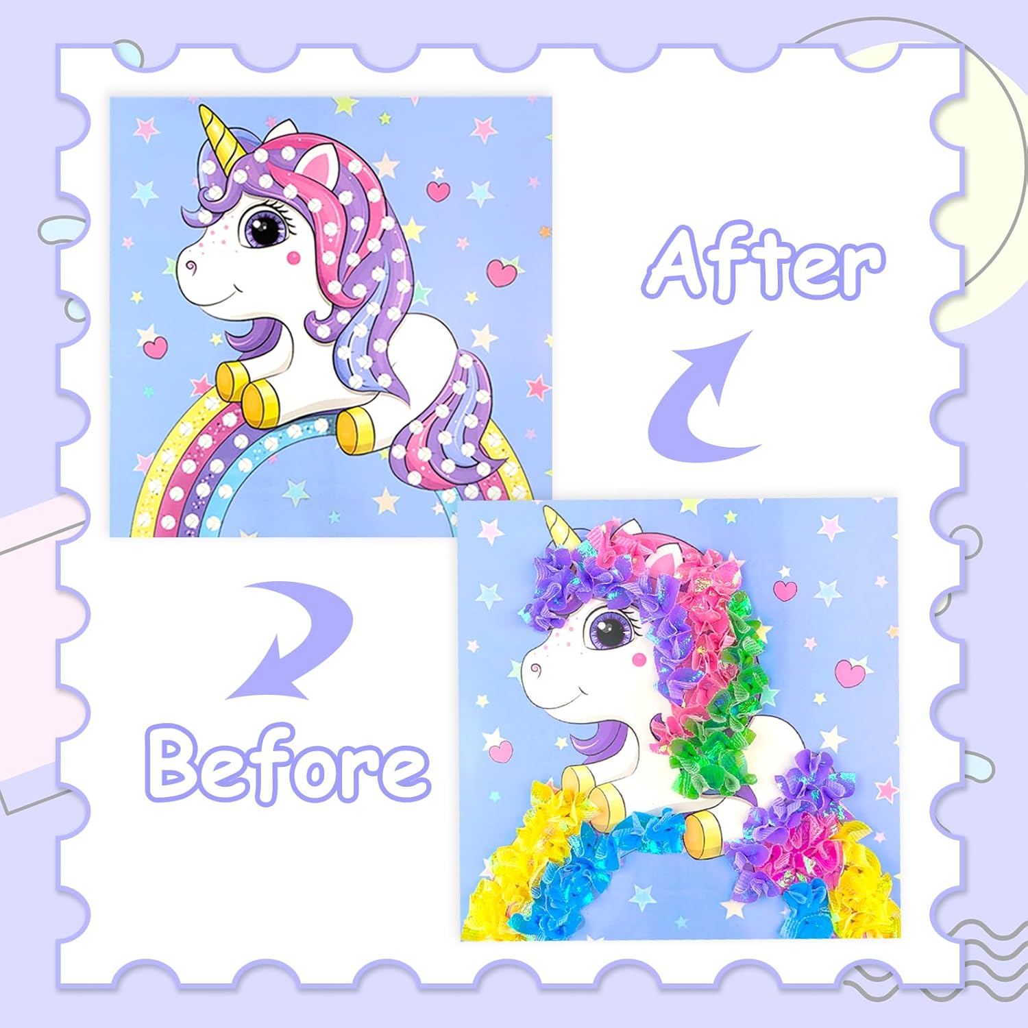 Thumbnail 3 de Poke-in Fun Art Fabric Craft Kit – Magical Dream Decor poke art set for kids (ages 4–10+)