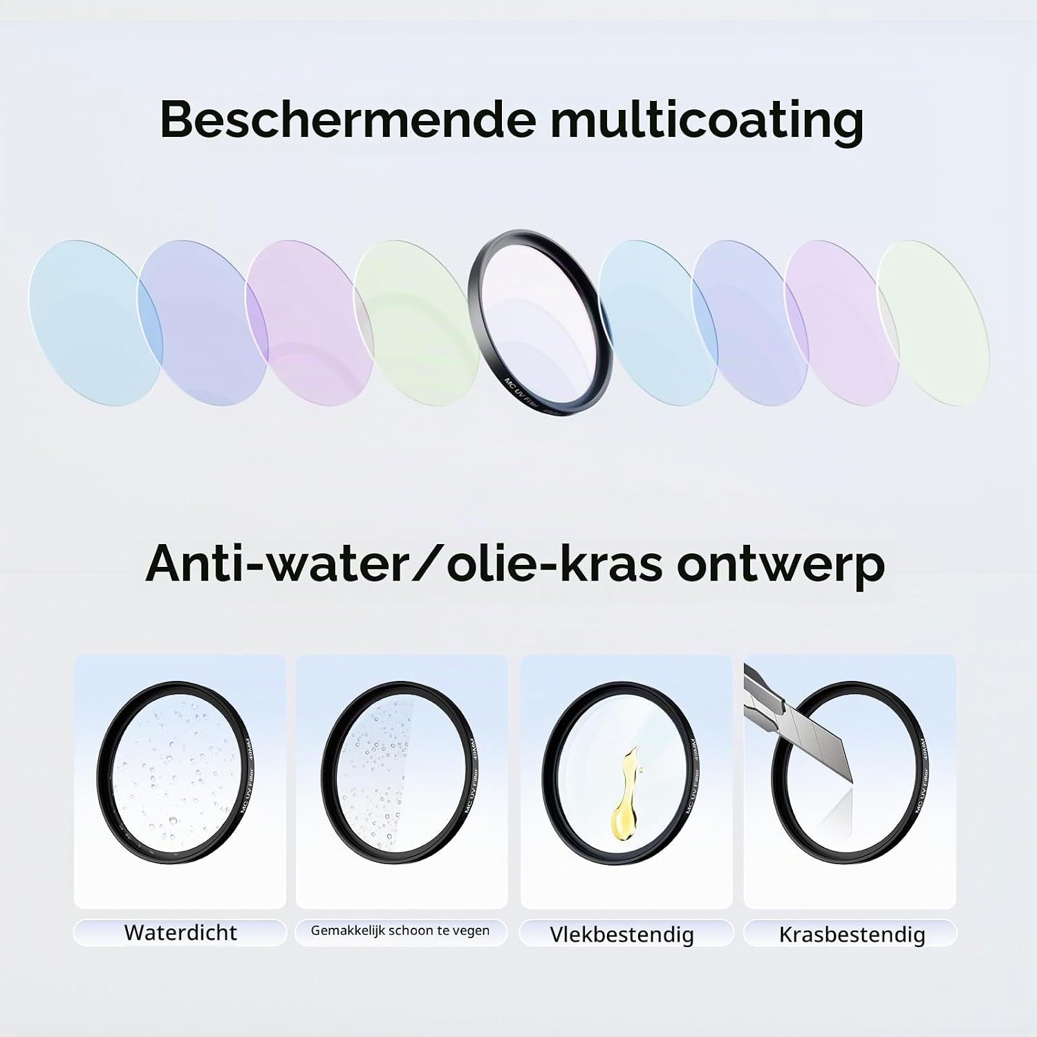 Detalle 2 de SMALLRIG 5850 UV-filter met zonnekap voor FUJIFILM X100VI/X100V