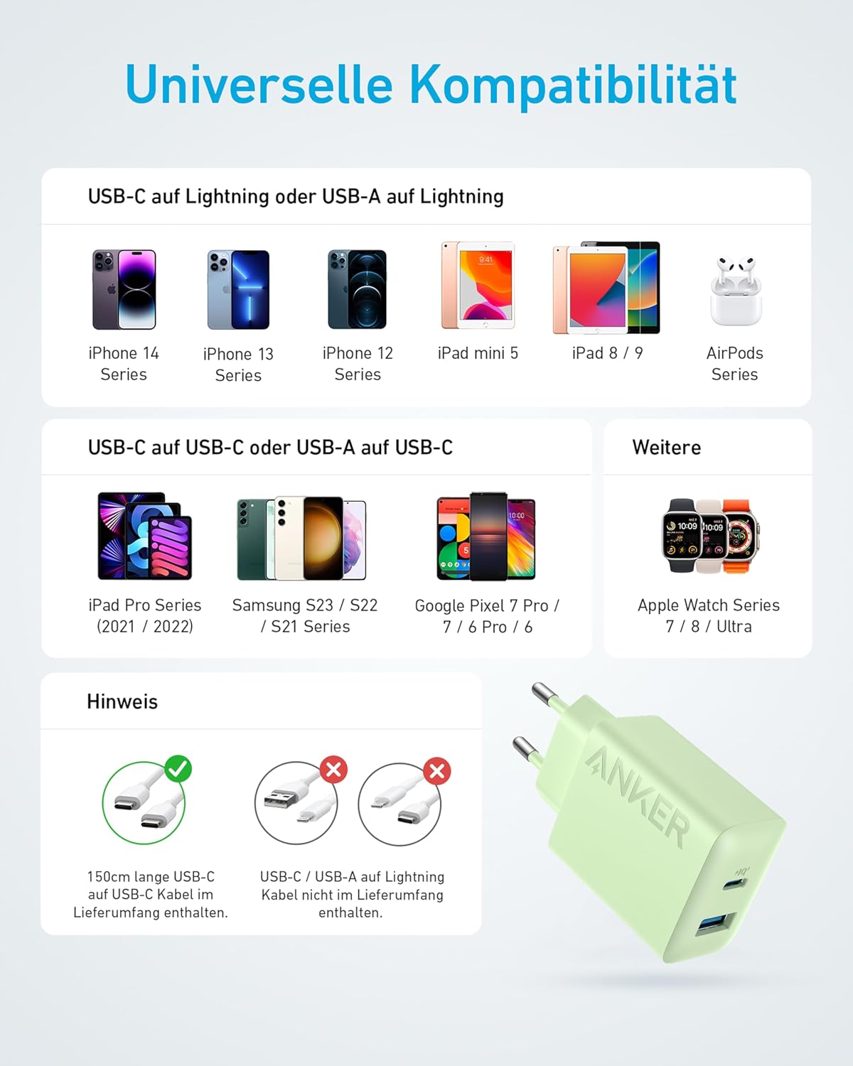 Thumbnail 6 de Anker 20W USB‑C Ladegerät für iPhone 17