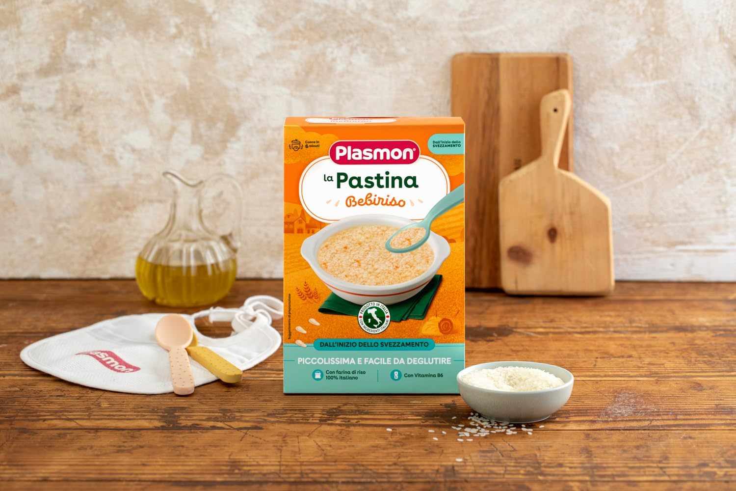 Thumbnail 1 de Plasmon Pastina Bebiriso - 300 g (12 Pezzi): Pastina senza glutine con ferro e vitamina B6 per lo svezzamento