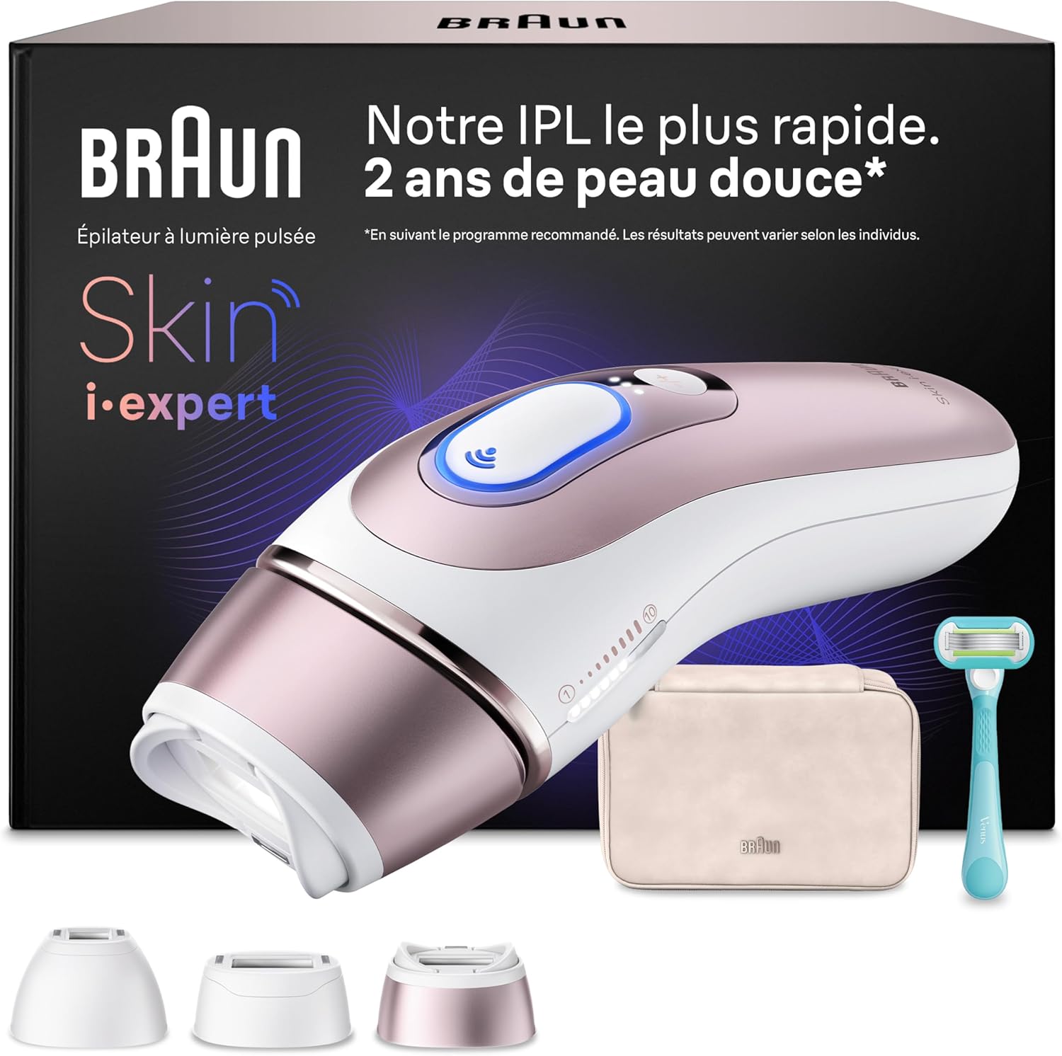 Braun Epilateur lumière pulsée Lumière Pulsee Smart Skin i·expert PL7311 (alternative au laser à domicile)