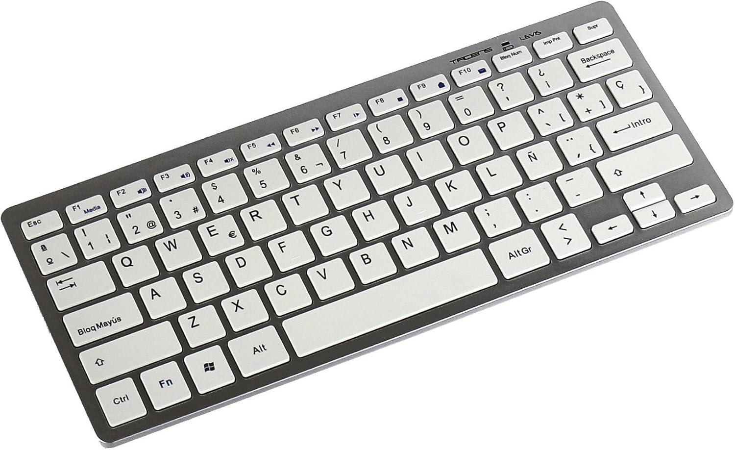 Thumbnail 1 de Tacens Levis Combo V2 RF Wireless Metallisch (weiß) – ultraflaches Tastatur‑Maus‑Set mit 2,4G Funk