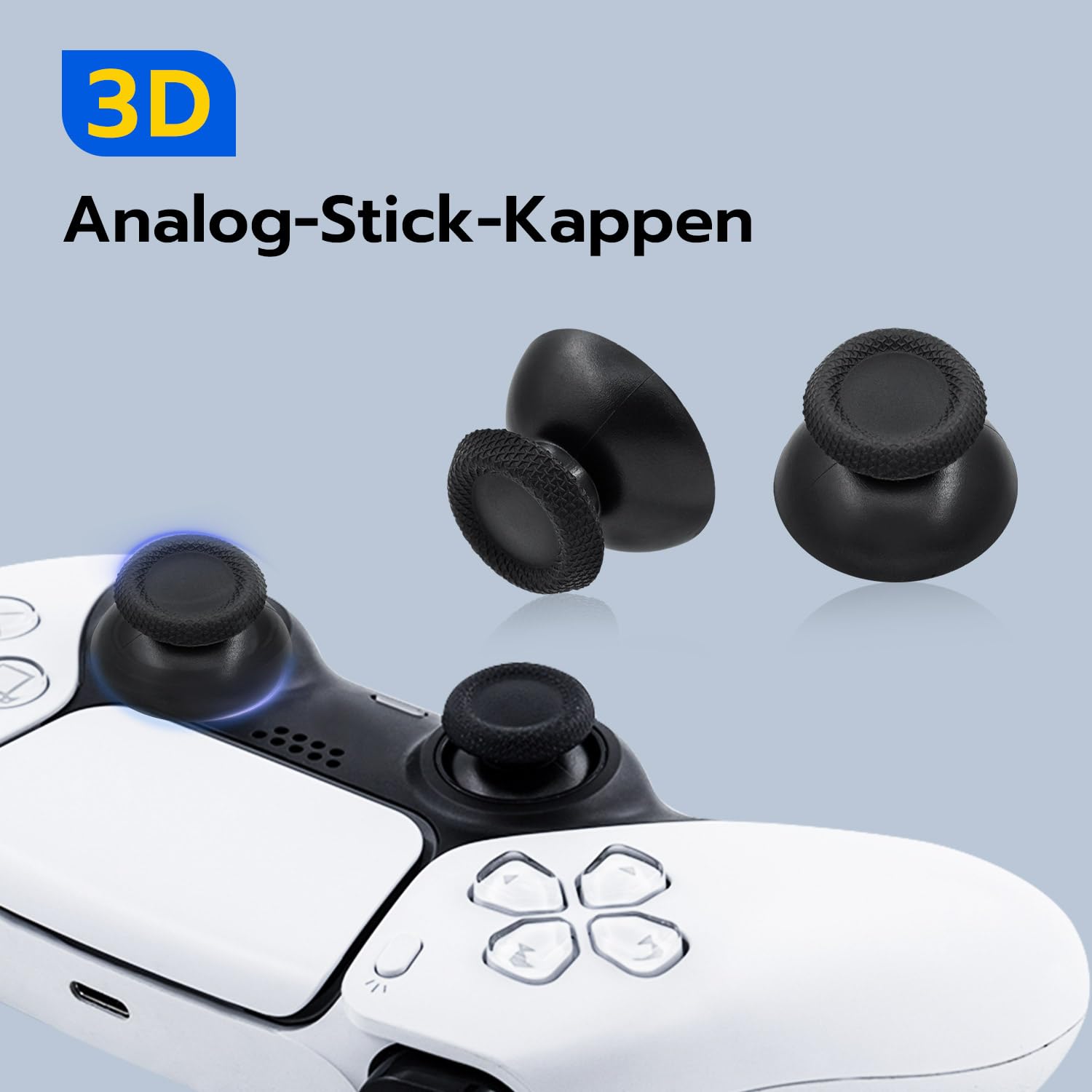 Thumbnail 2 de McBazel TMR-Ersatz- & Reparatur-Jeystick-Kit für PS5 DualSense (Analog, No Drift)