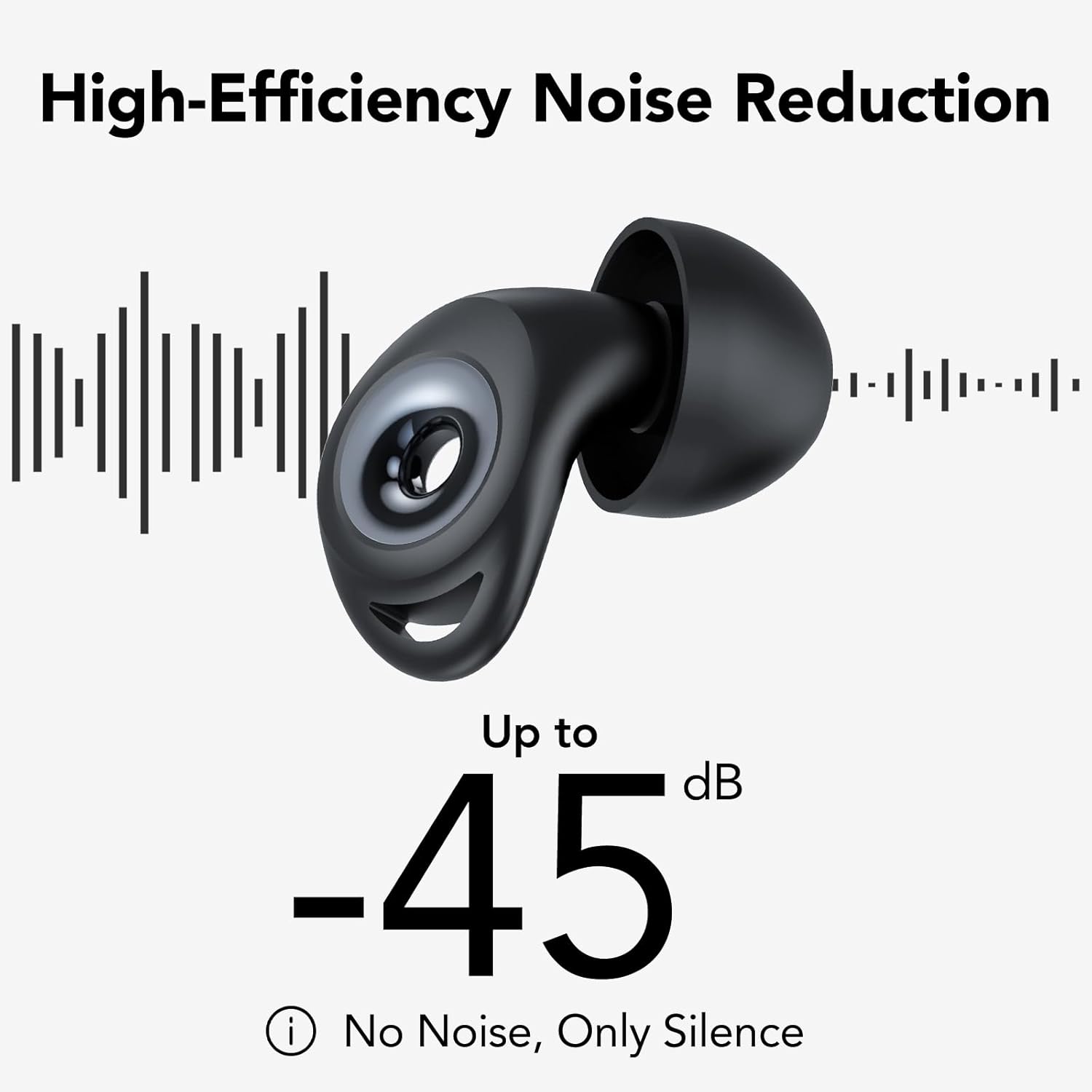 Thumbnail 1 de Ear Plugs for Sleep Noise Cancelling -45dB with Case & 8 Eartips
