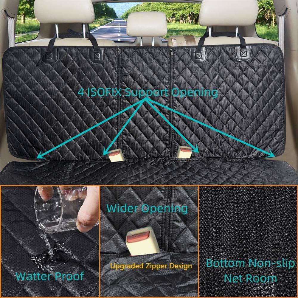 Thumbnail 3 de ANOSOSPECIAL Dog Car Back Seat Cover for Kids – waterproof, anti-slip rear seat protector for pets