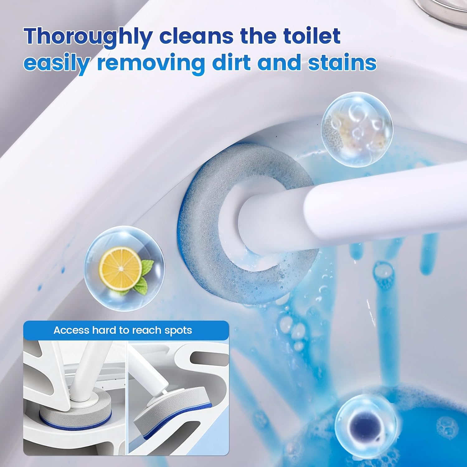 Detalle de Judrdo Disposable Toilet Brush with 36 Refills – Hygienic Wall-Mounted Cleaning System
