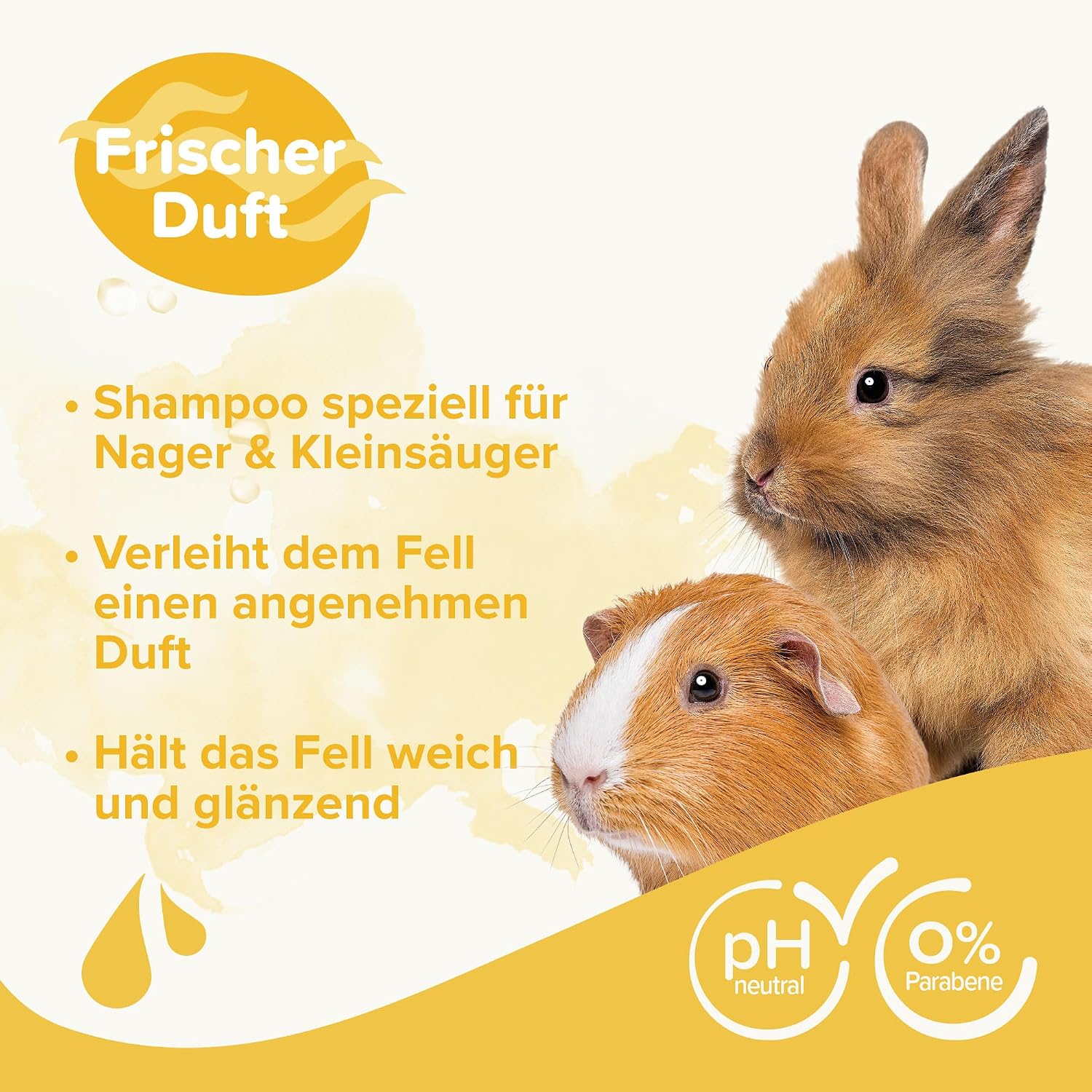 Detalle de Beaphar Shampoo für Kleintiere – Hautfreundlich mit Aloe Vera und Kamille, pH-neutral, 250 ml