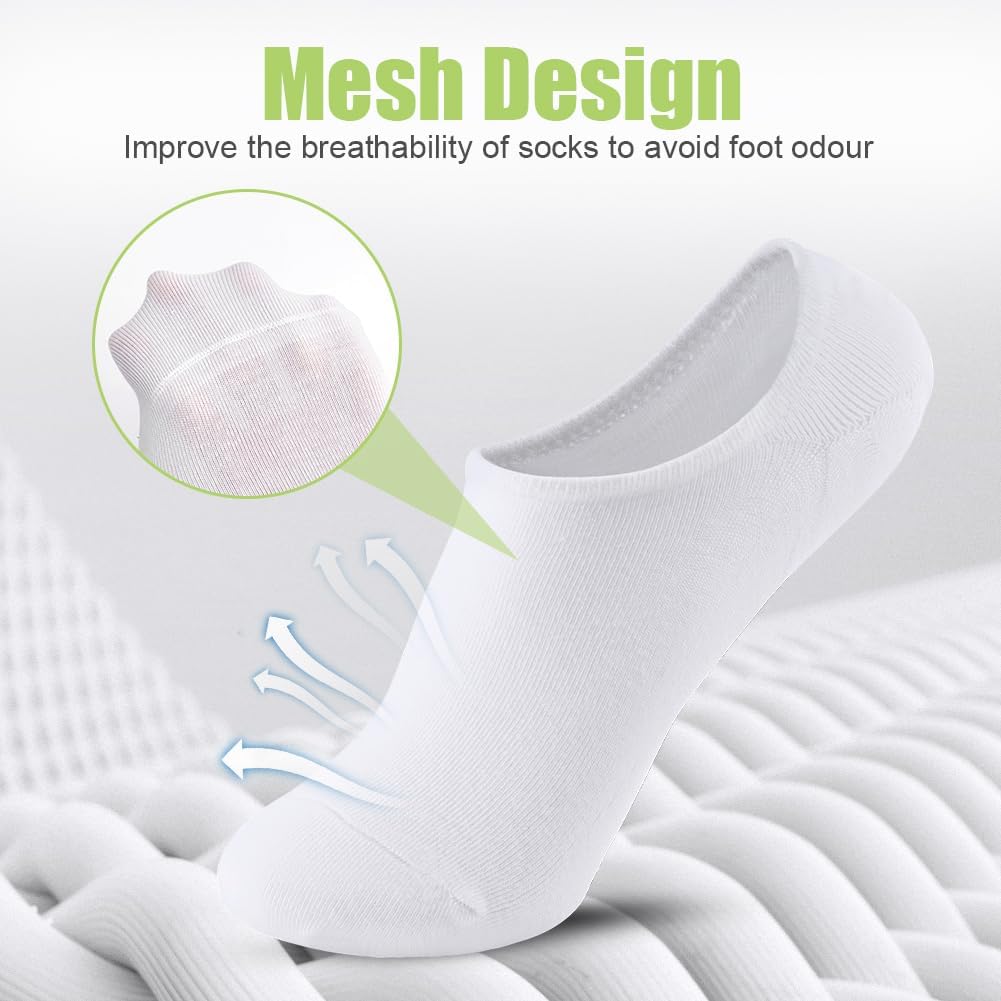 Detalle 2 de OFFCUP 1 Bamboo Trainer Socks, 6 Pairs of Low-Cut No-Show Liners