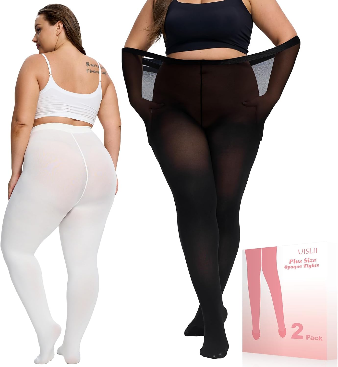 Detalle de UISLII Plus-Size Tights 80D